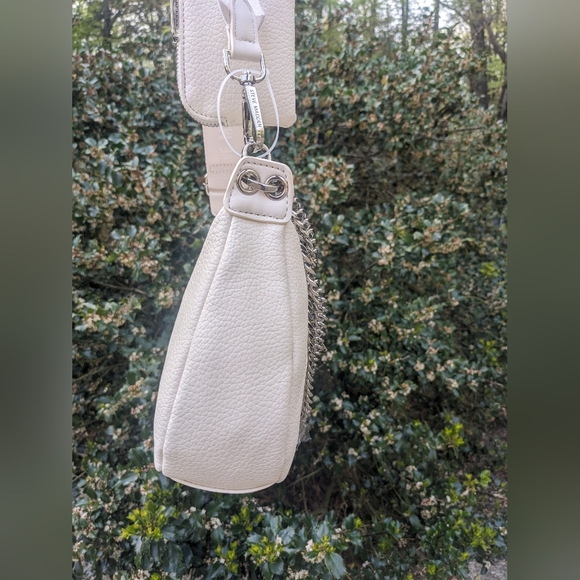 Steve Madden White Half Moon Sling Crossbody Bag With Matching Wallet. NWT. - Picture 8 of 16